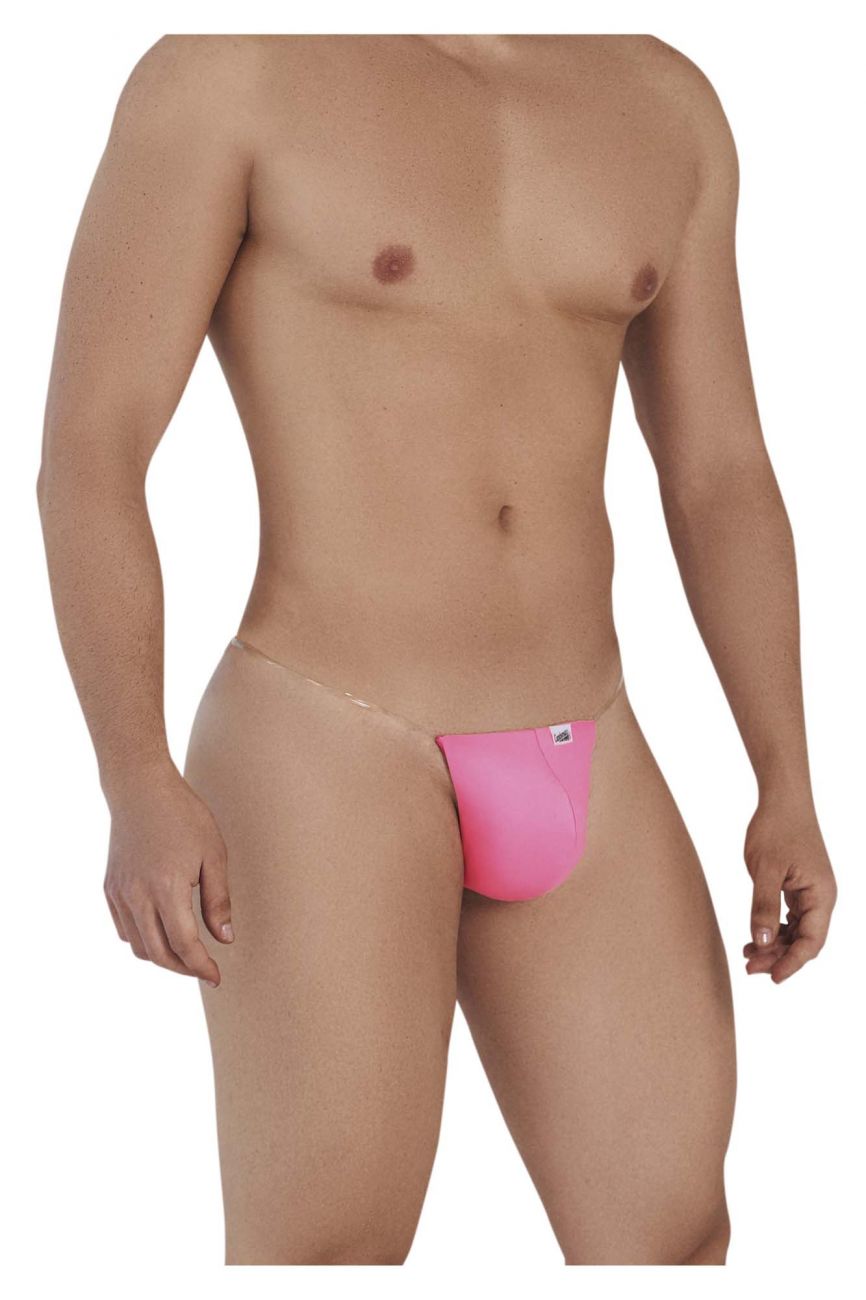 CandyMan Men's Underwear 99548 Invisible Micro Thongs Color Hot Pink
