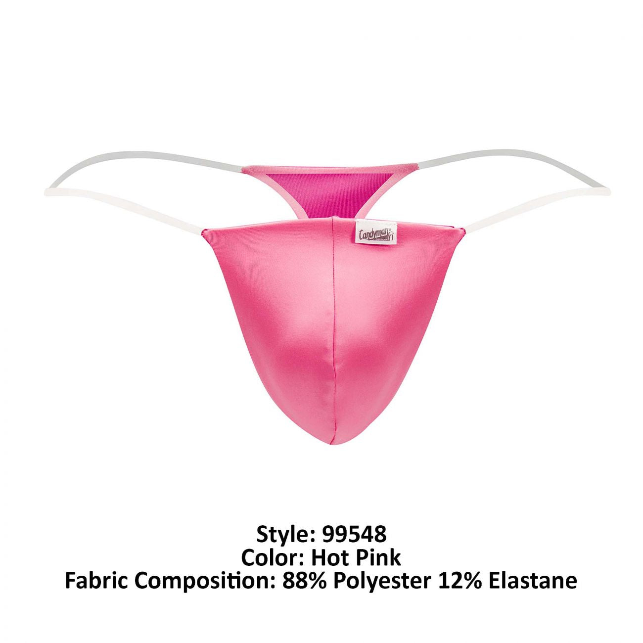 CandyMan Men's Underwear 99548 Invisible Micro Thongs Color Hot Pink