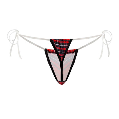 CandyMan Men's Underwear 99571X Invisible Micro G-String Color Red Prints