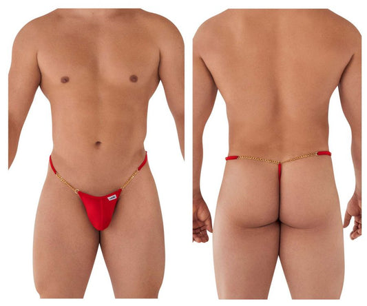 CandyMan Men's Underwear 99586 Chain G-String Color Red