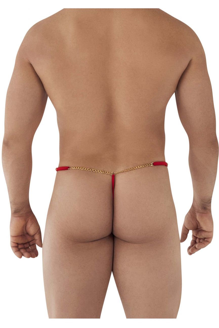 CandyMan Men's Underwear 99586 Chain G-String Color Red
