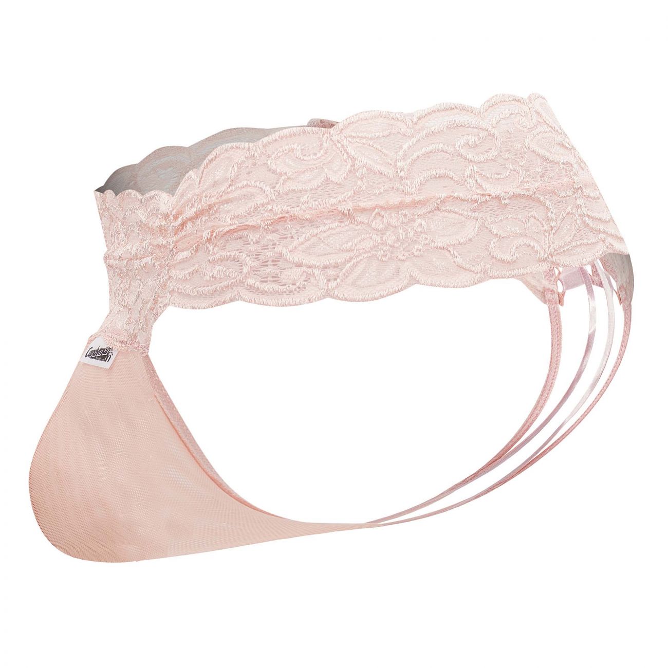 CandyMan 99595 Men's Underwear Lace Mesh Thongs Color Rose