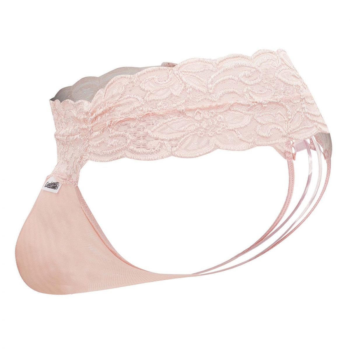CandyMan 99595 Men's Underwear Lace Mesh Thongs Color Rose
