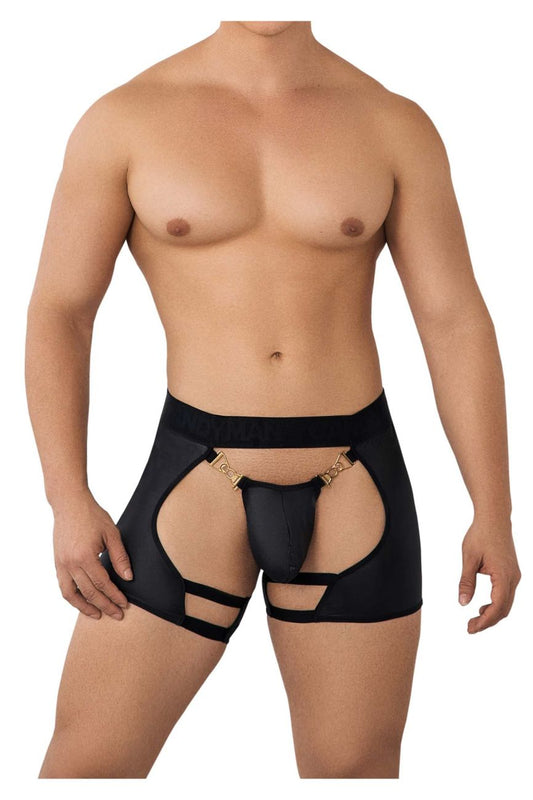 CandyMan Men's Underwear 99637 Chaps Thongs Color Black