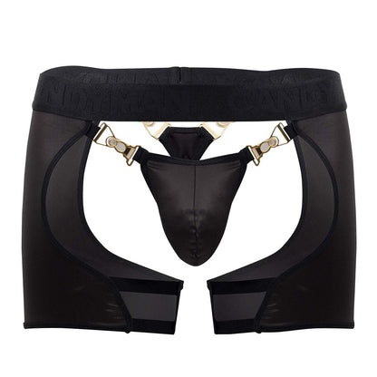 CandyMan Men's Underwear 99637 Chaps Thongs Color Black