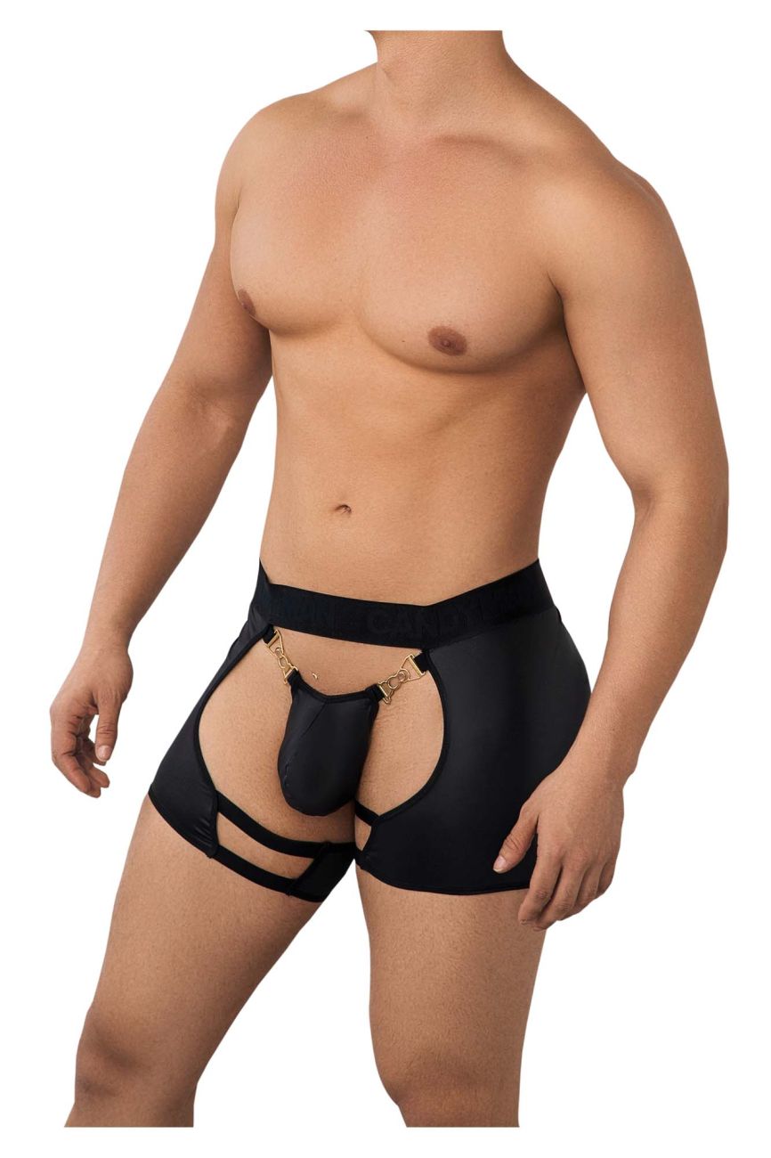 CandyMan Men's Underwear 99637 Chaps Thongs Color Black