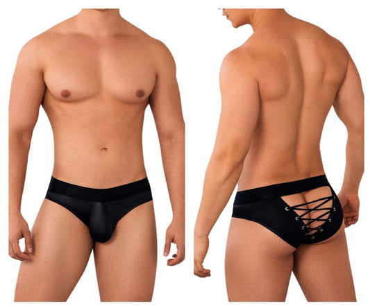 CandyMan Men's Underwear 99641 Shorty Briefs Color Black