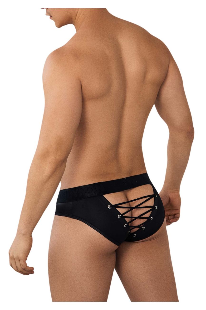 CandyMan Men's Underwear 99641 Shorty Briefs Color Black