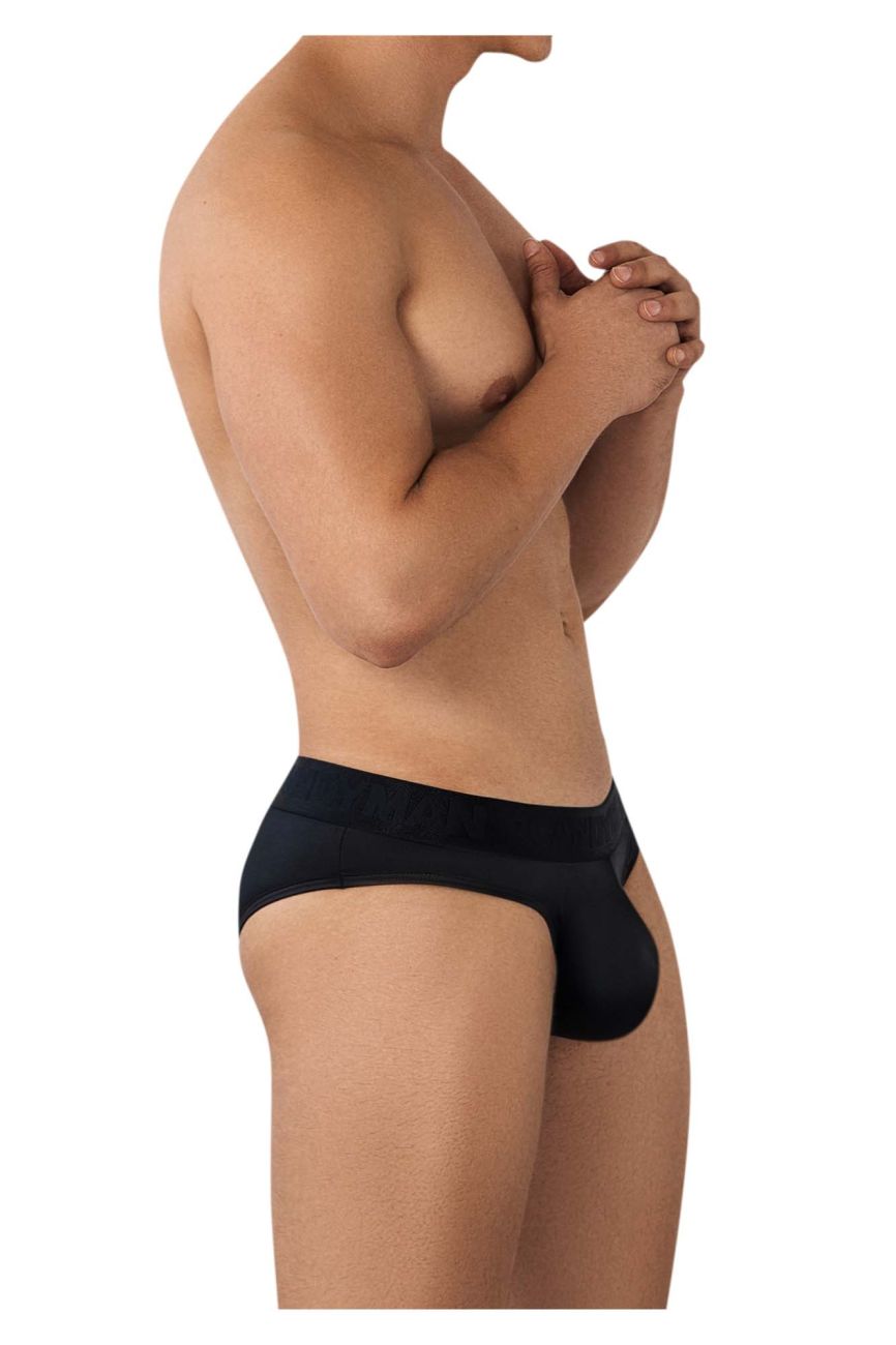CandyMan Men's Underwear 99641 Shorty Briefs Color Black