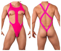 Pink Mesh Bodysuit - view 1