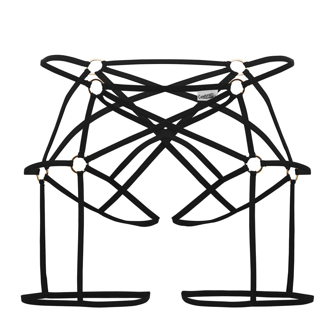 CandyMan Men's Underwear 99646 Cage Jockstrap Color Black