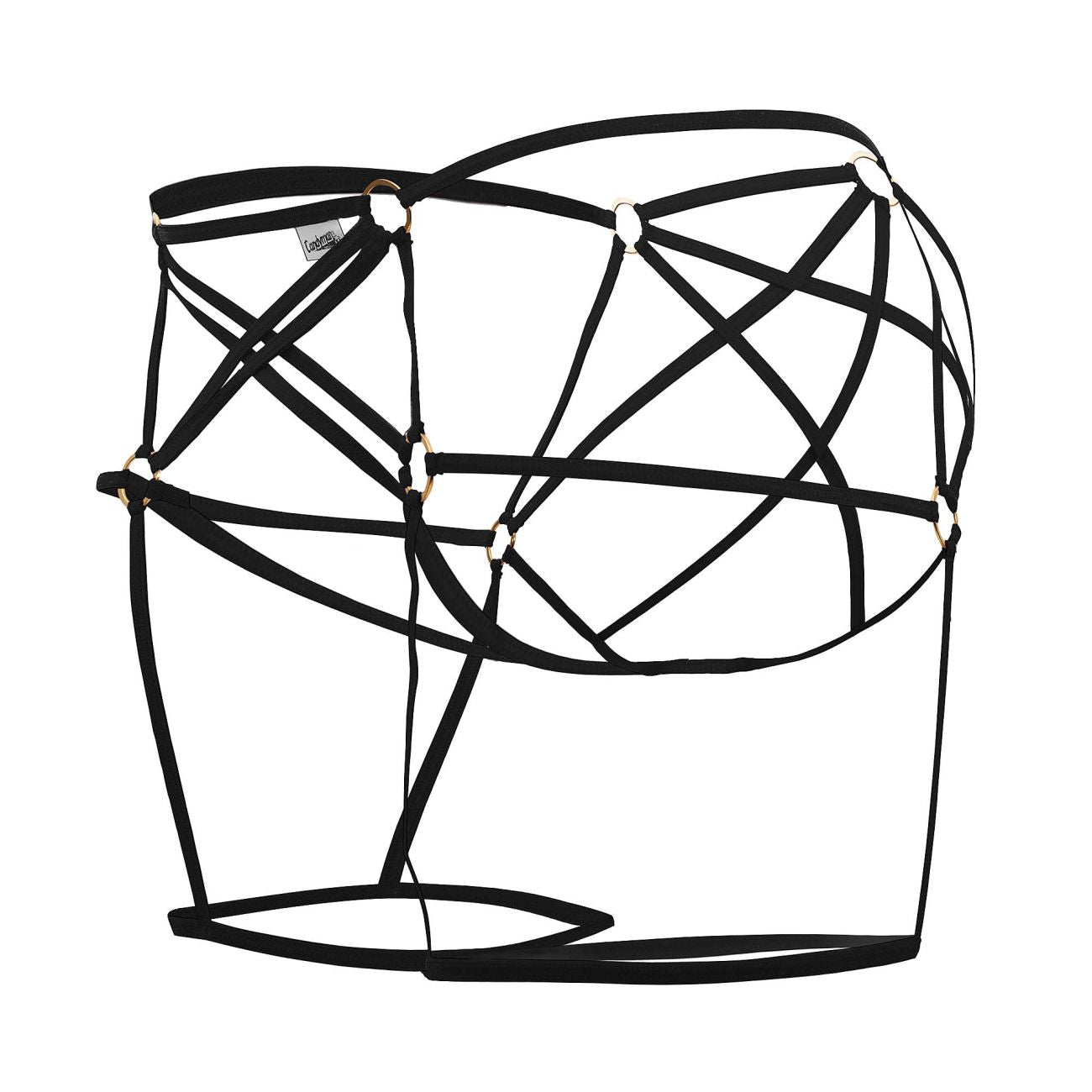 CandyMan Men's Underwear 99646 Cage Jockstrap Color Black