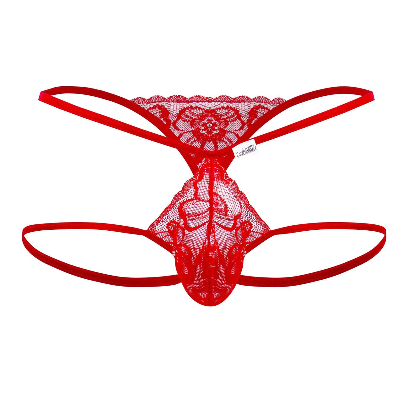 CandyMan Men's Underwear 99668 Jock Thongs Color Red