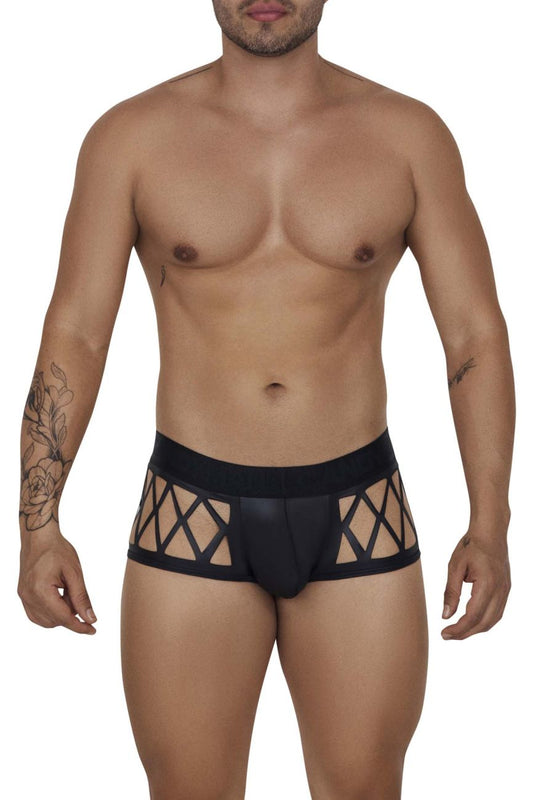 CandyMan Men's Underwear 99691 Cage Trunks Color Black