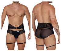 Garter Briefs Black Two Piece Set - view 1