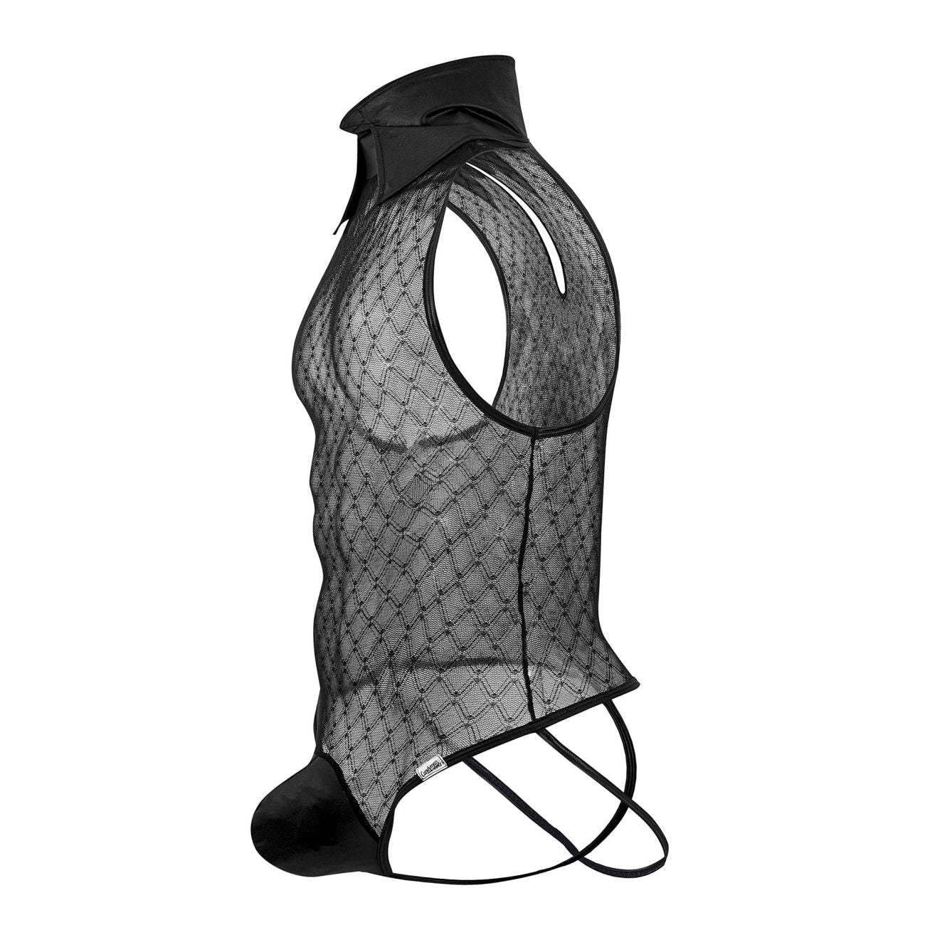 CandyMan Men's Underwear 99720 Work-N-Play Bodysuit Color Black