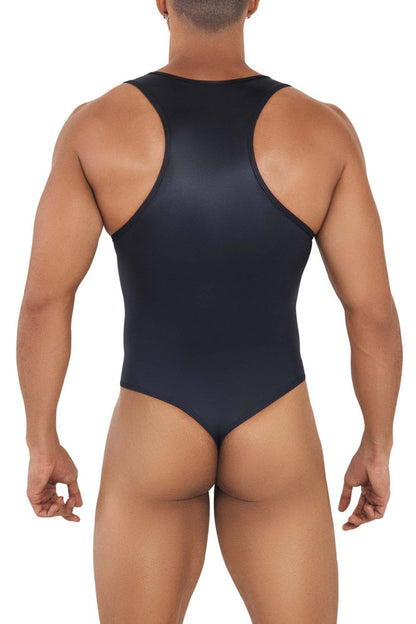 CandyMan Men's Underwear 99728X Work-N-Play Bodysuit Color Black