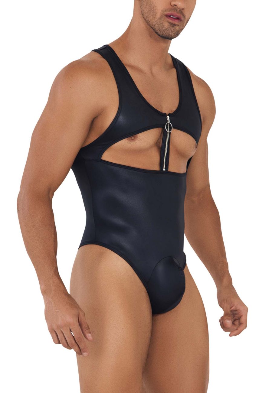CandyMan Men's Underwear 99728X Work-N-Play Bodysuit Color Black