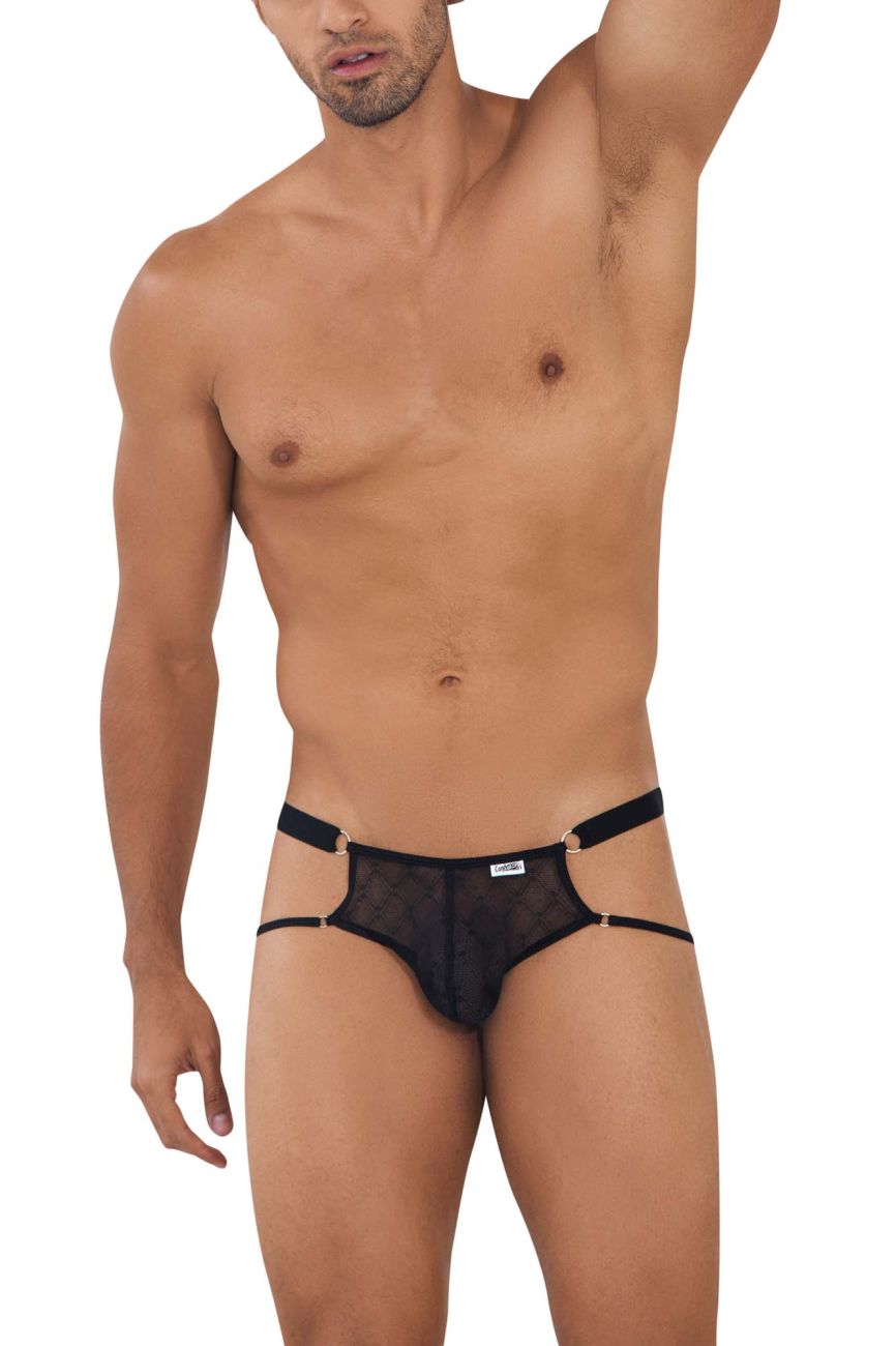 CandyMan Lace Jockstrap - Black