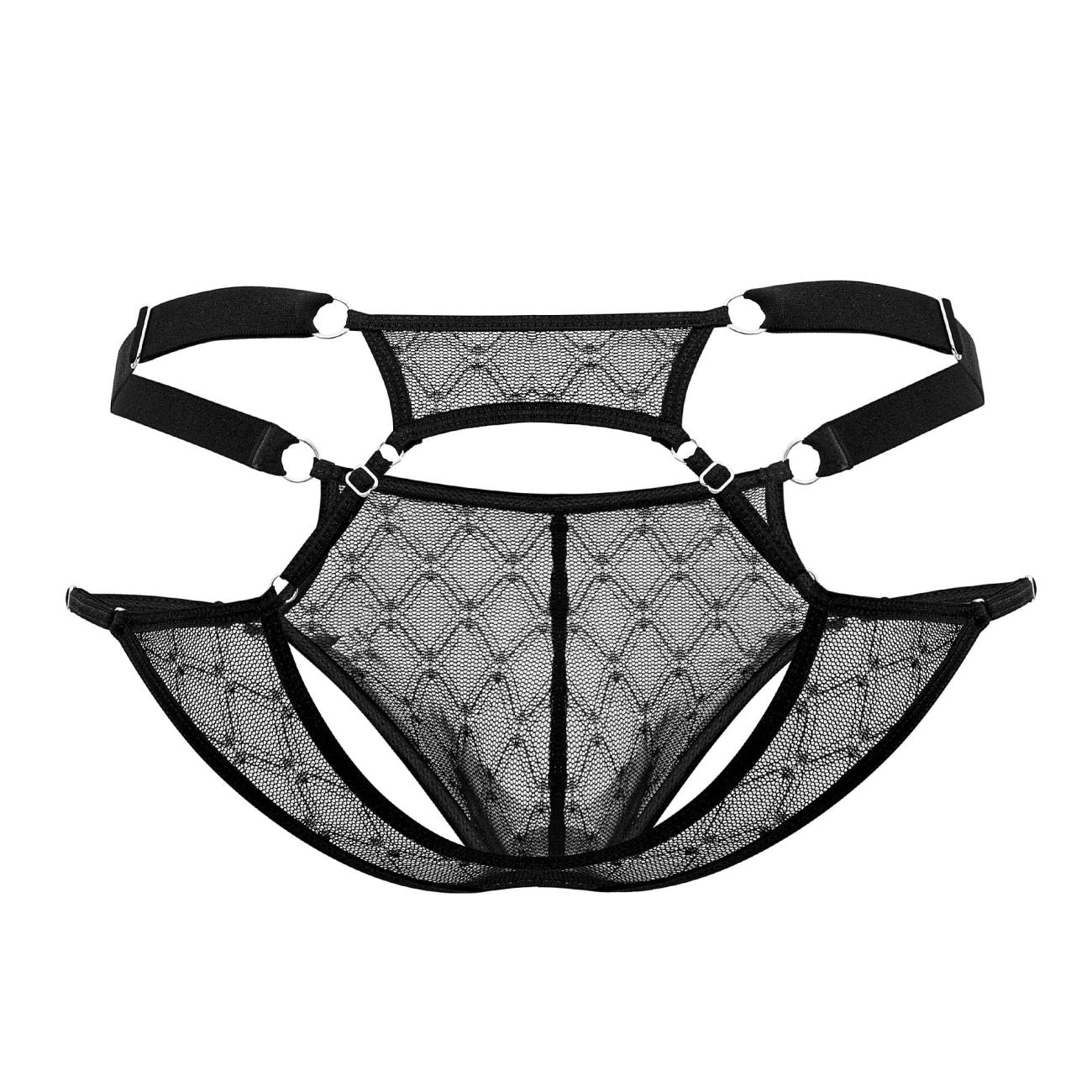 CandyMan Lace Jockstrap - Black