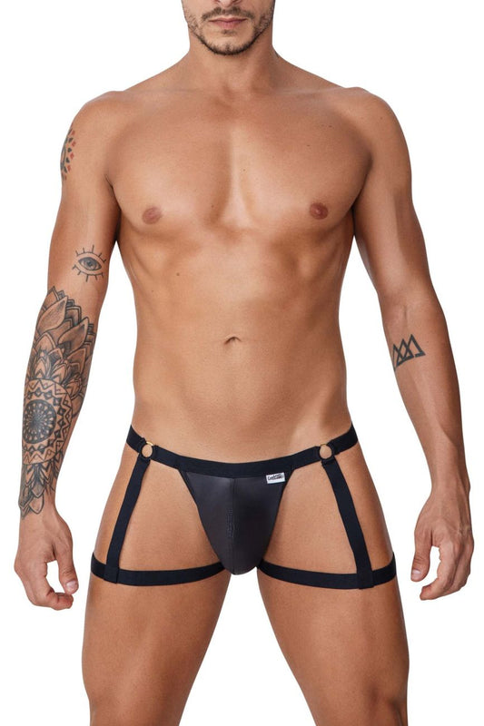 CandyMan Men's Underwear 99749 Garter Jockstrap Color Black