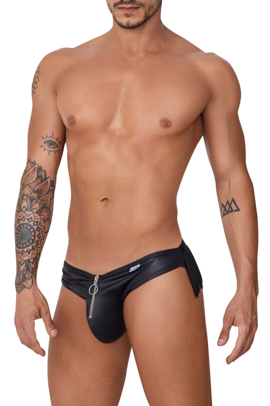 CandyMan Men's Underwear 99753 Fringe Jockstrap Color Black