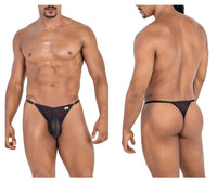 Black Mesh Thong - view 1