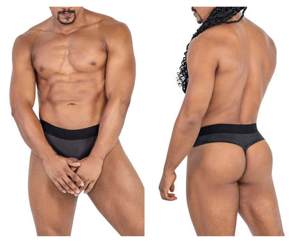 CandyMan Men's Underwear 99781 Protuder Thongs Color Black