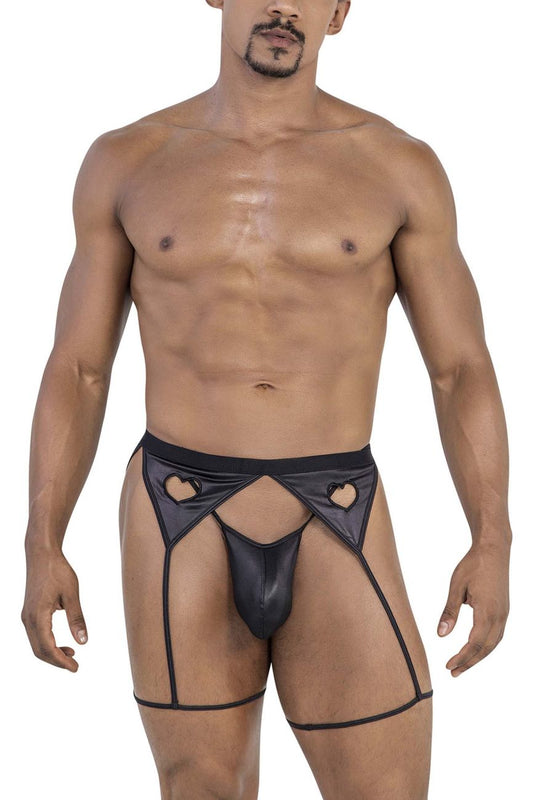 CandyMan Men's Underwear 99785 Garter Outfit Color Black