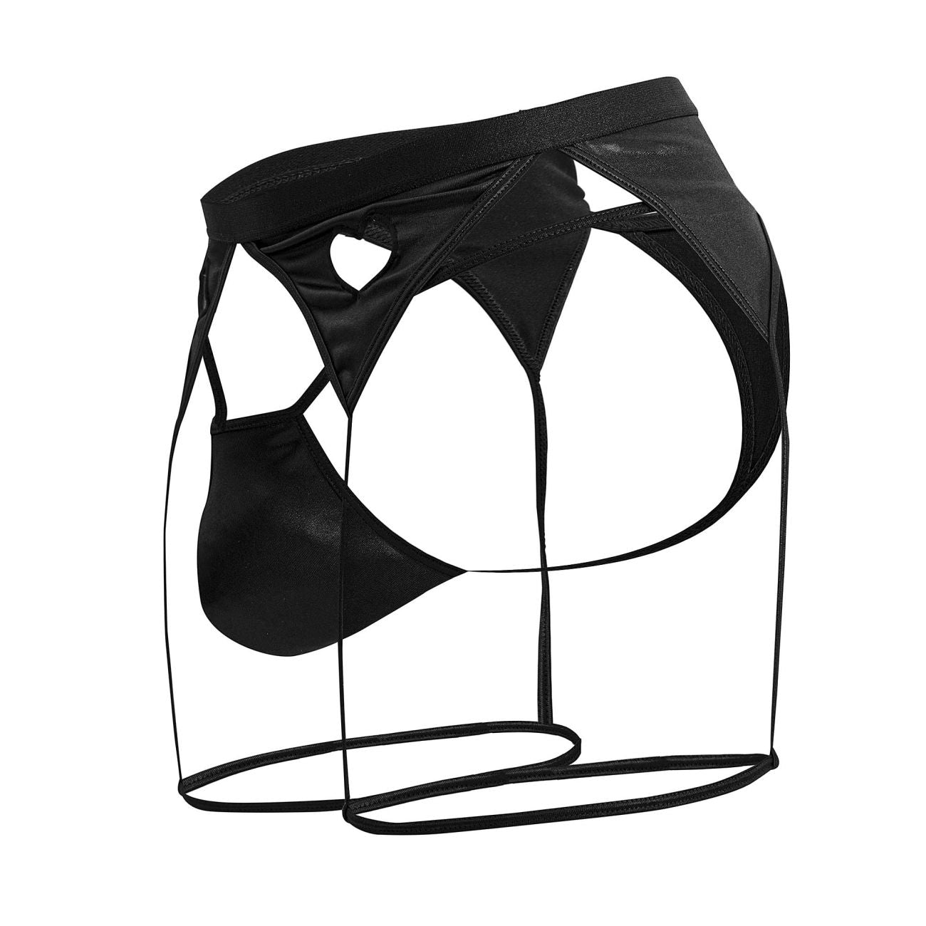 CandyMan Men's Underwear 99785 Garter Outfit Color Black