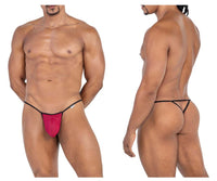 G-String Burgundy Mesh Thong - view 1