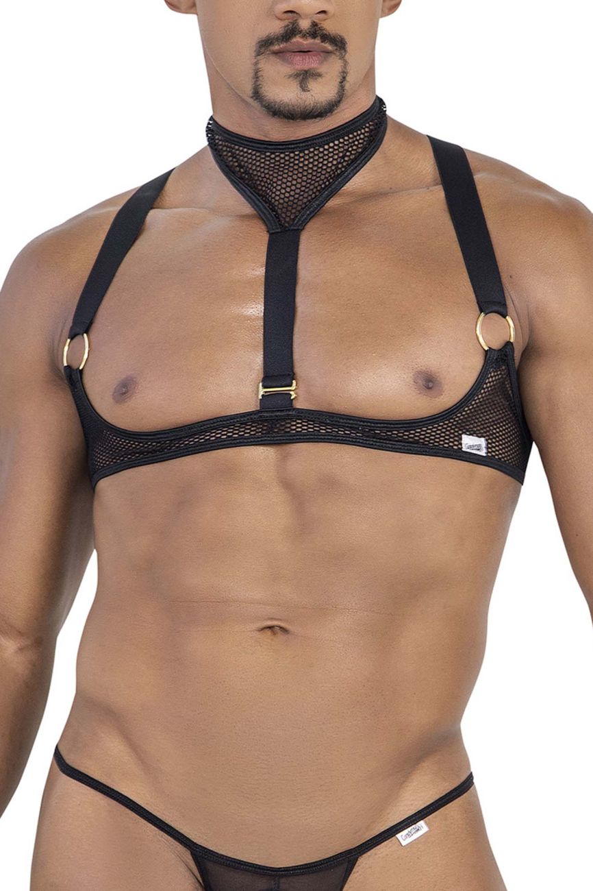 CandyMan Men's Underwear 99809 Mesh Harness Color Black