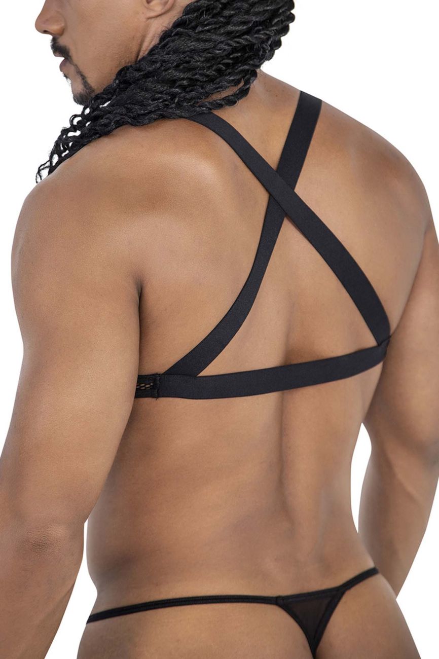 CandyMan Men's Underwear 99809 Mesh Harness Color Black