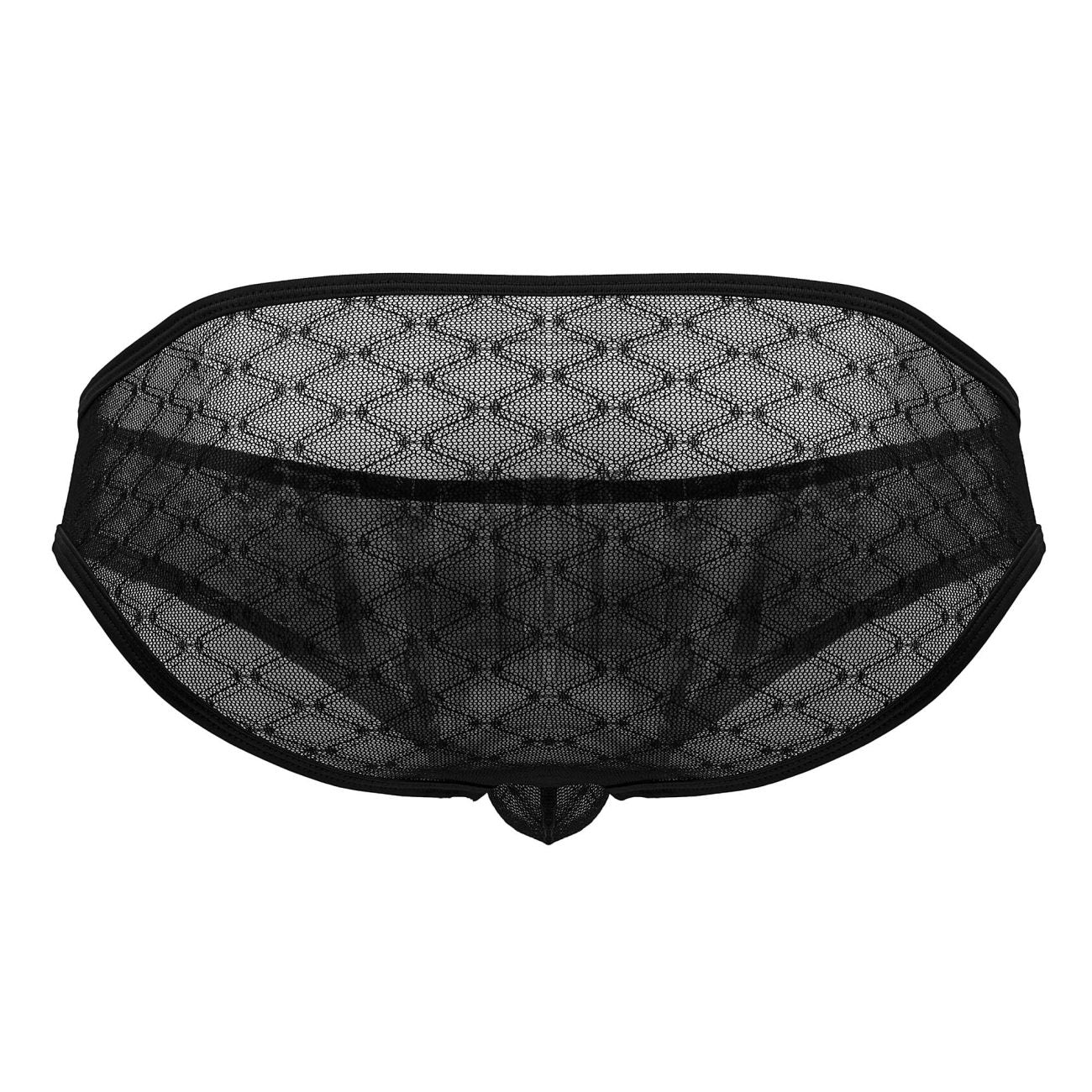 CandyMan Men's Underwear 99812 Sheer Lace Mesh Men's Briefs Black
