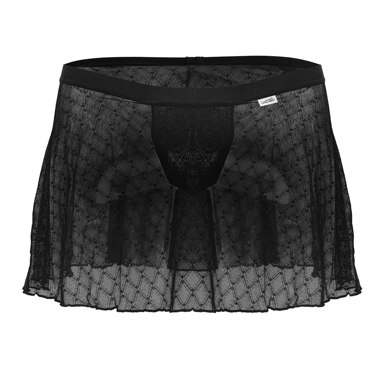 CandyMan Men's Underwear 99813 Mesh Skirt Color Black