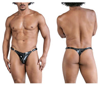 Dom Gloss Black Thong - view 1
