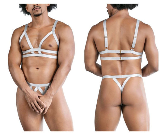 CandyMan Men's Underwear 99822 Two Piece Outfit Color Gray