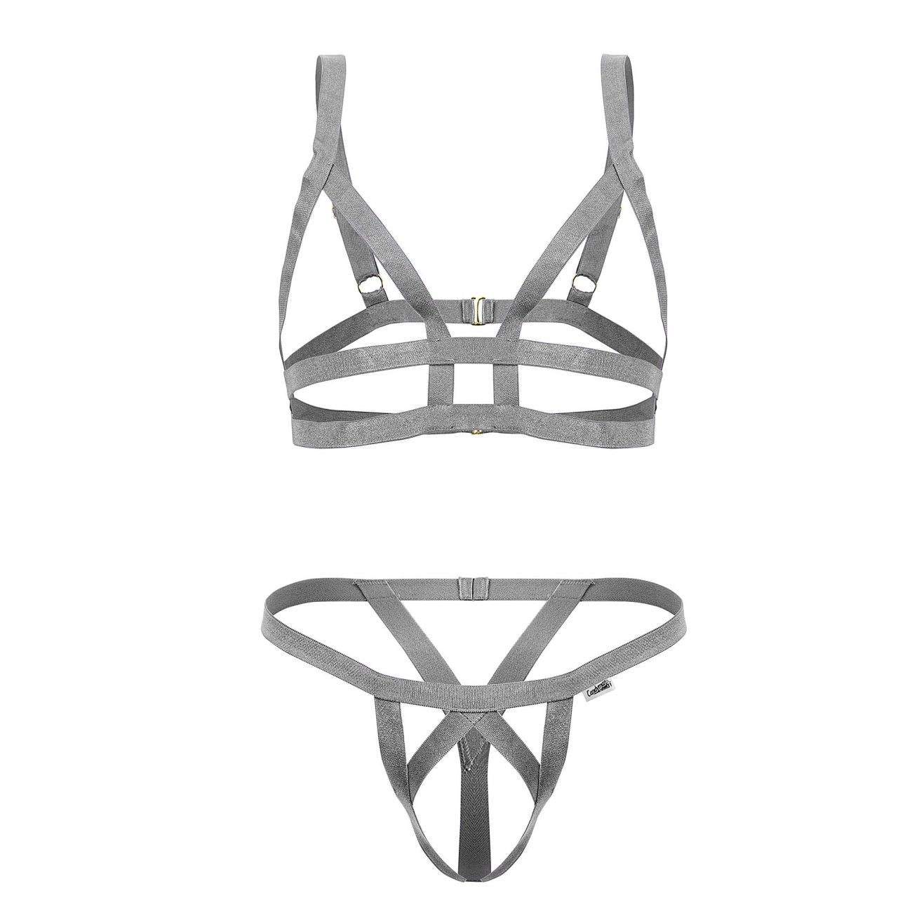 CandyMan Men's Underwear 99822 Two Piece Outfit Color Gray