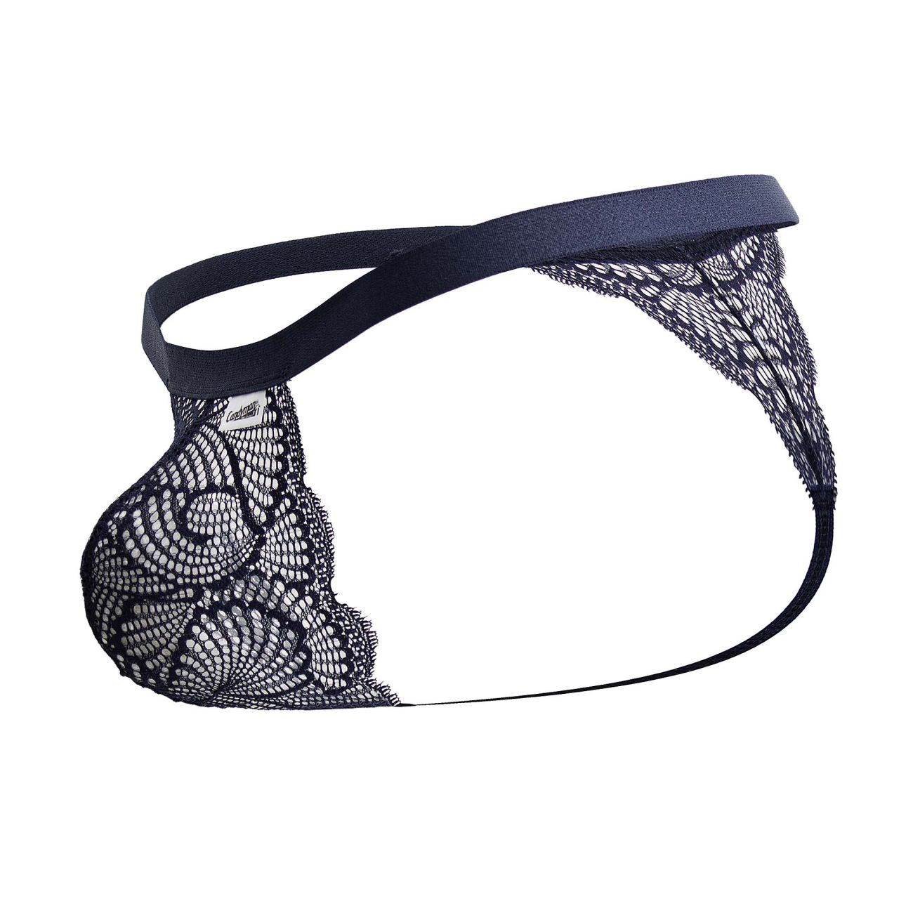 CandyMan Men's Underwear 99823 Lace Thongs Color Blue