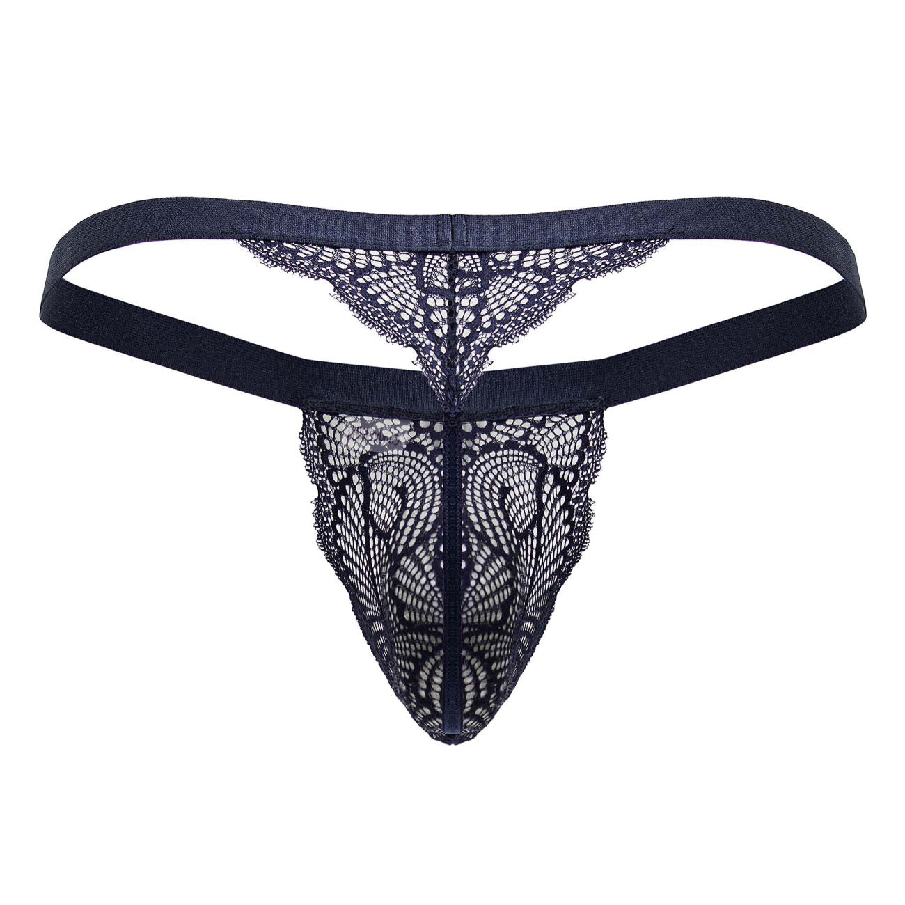 CandyMan Men's Underwear 99823 Lace Thongs Color Blue