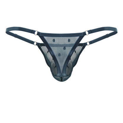 CandyMan Men's Underwear 99824 Mesh Thongs Color Green
