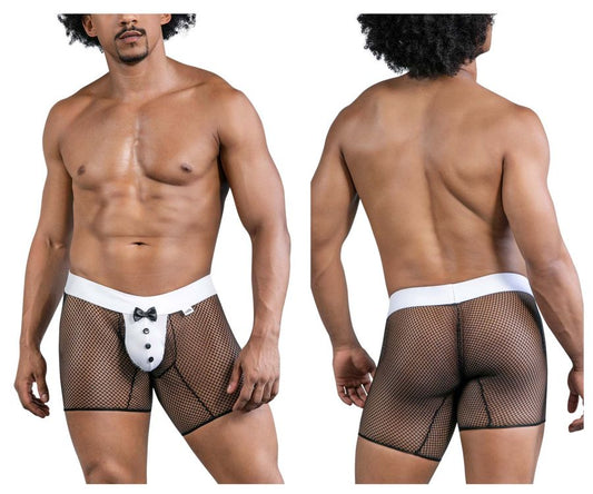 CandyMan Men's Underwear 99834 Tuxedo Trunks Color Black