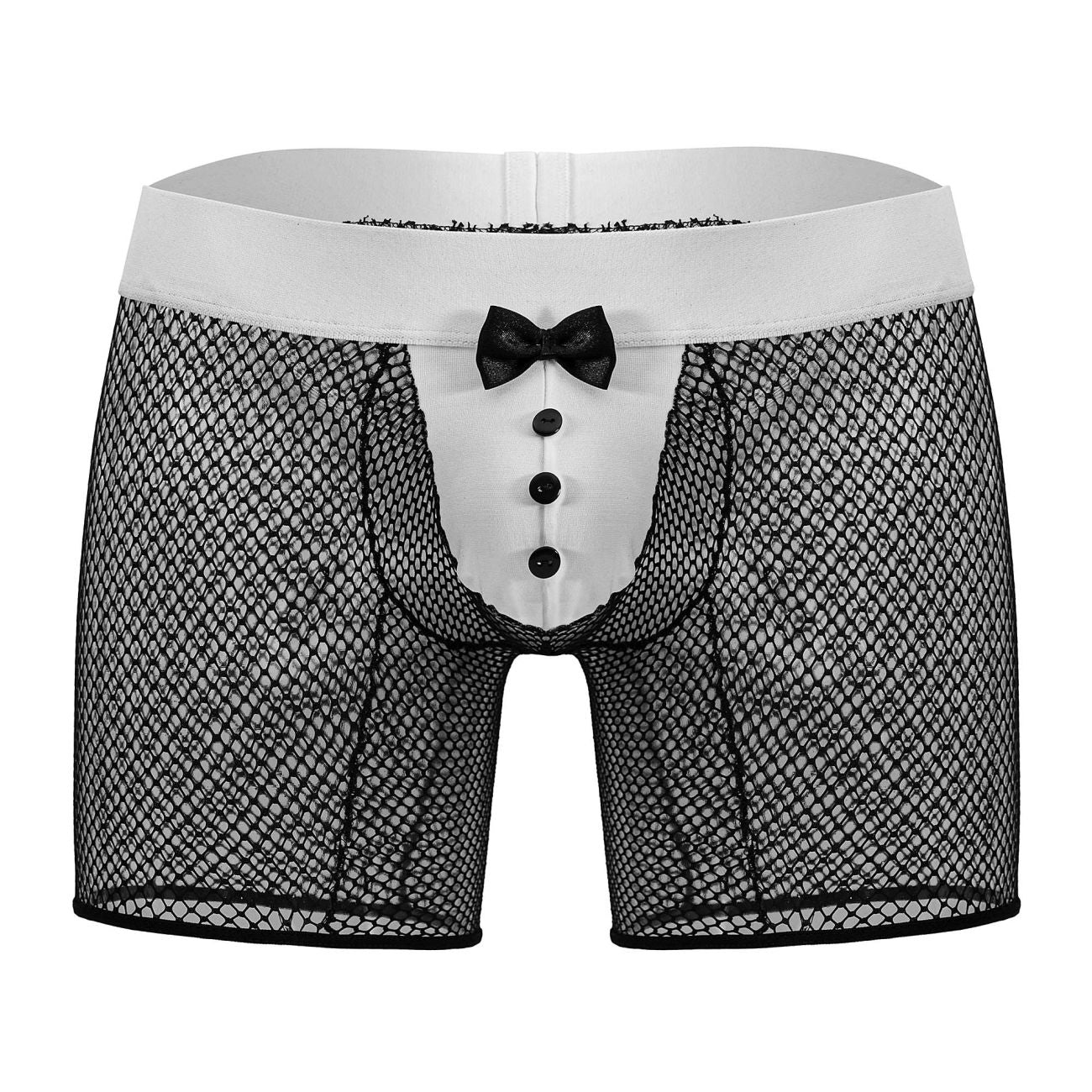 CandyMan Men's Underwear 99834 Tuxedo Trunks Color Black