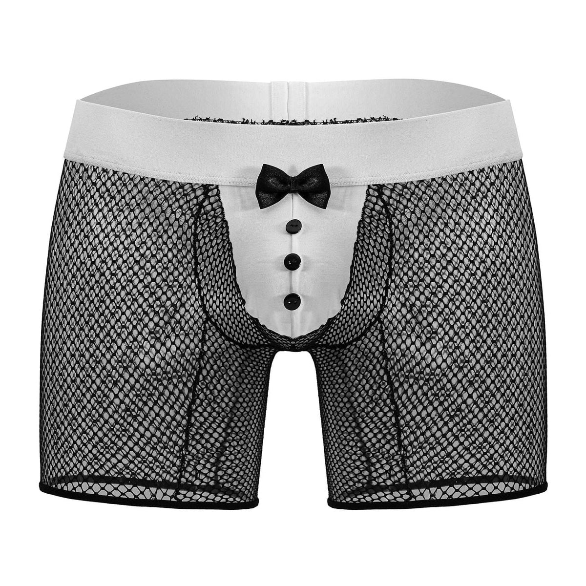 CandyMan Men's Underwear 99834 Tuxedo Trunks Color Black