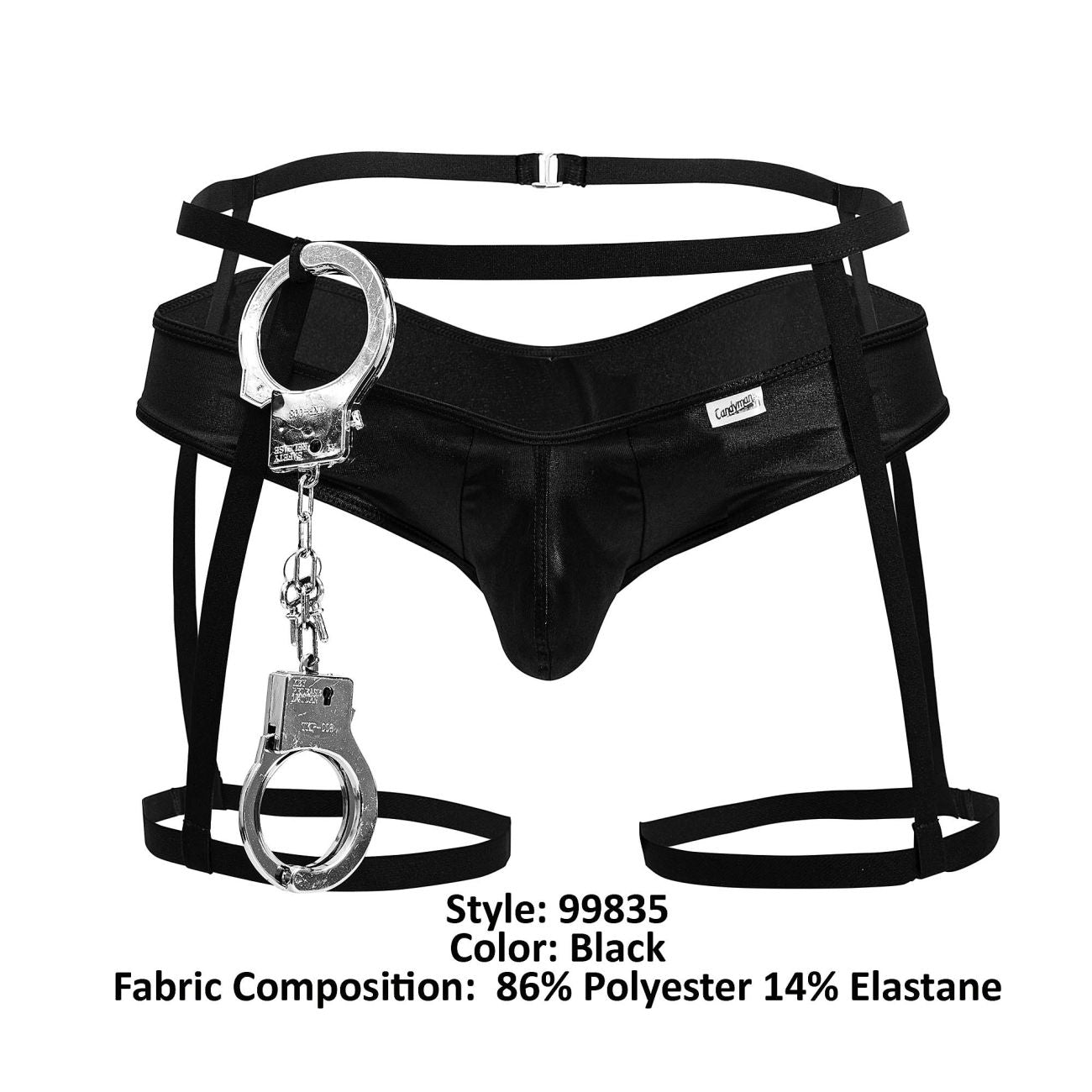 CandyMan Men's Underwear 99835 Police Outfit Color Black