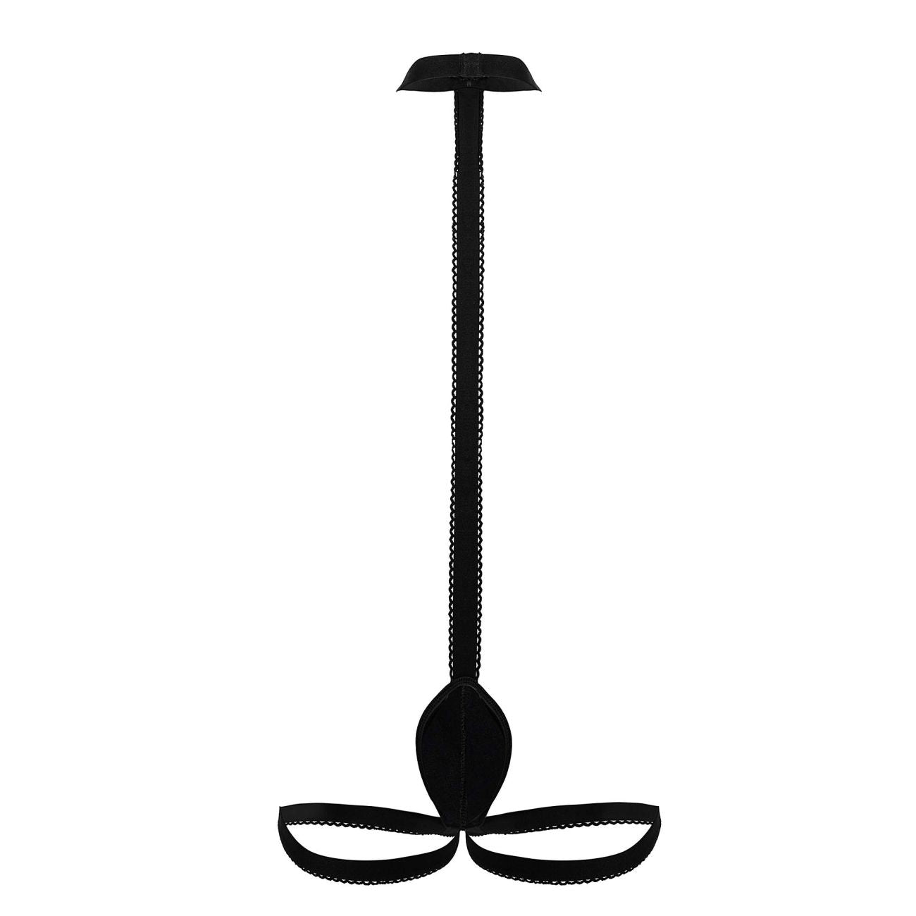 CandyMan Men's Underwear 99839 Black Tie Thongs Color Black