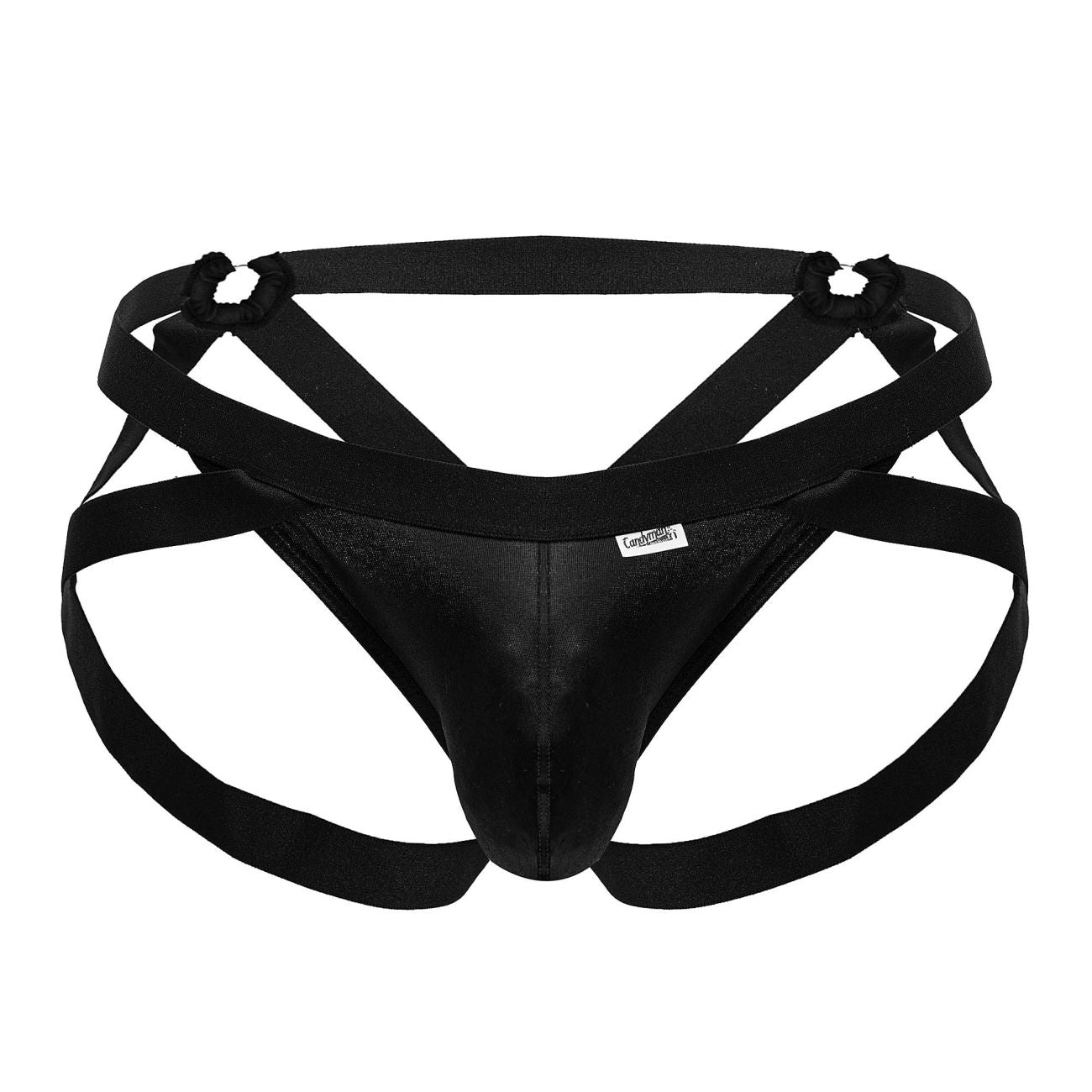 CandyMan Men's Underwear 99840 Crisscross Thongs Color Black