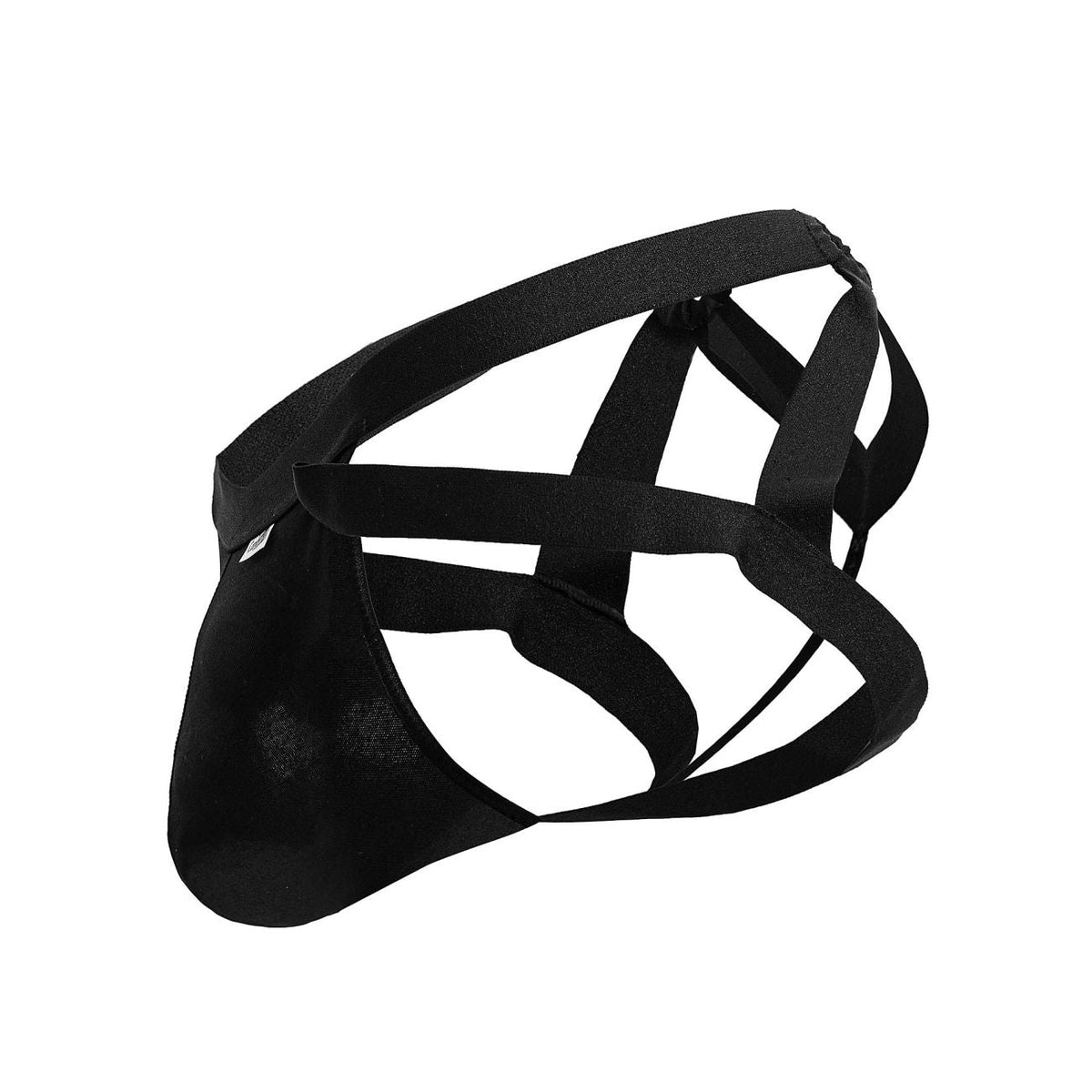 CandyMan Men's Underwear 99840 Crisscross Thongs Color Black
