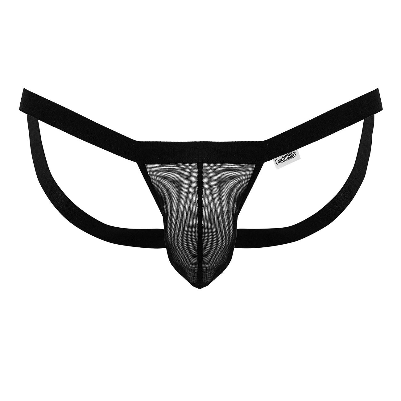 CandyMan Men's Underwear 99841 Mesh Thongs Color Black
