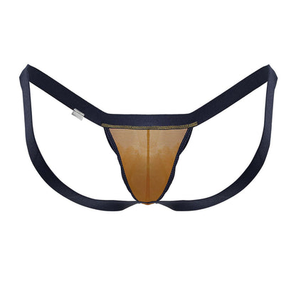 CandyMan Men's Underwear 99841 Mesh Thongs Color Orange